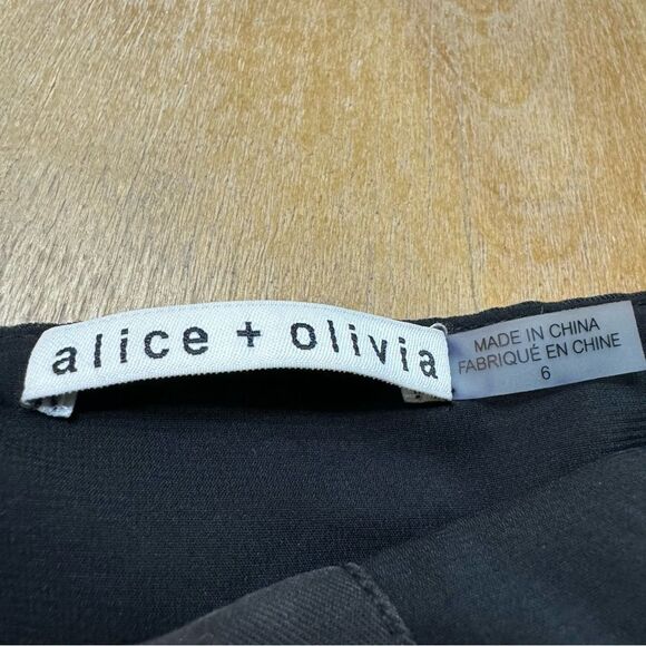 Alice + Olivia Linen Blend Jogger Jumpsuit Black Size 6‎ - Picture 7 of 14